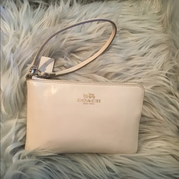Coach Handbags - New Cream Coach Wristlet